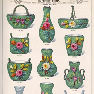 Superior China with raised flowers, Plate 70
