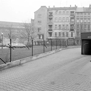 Underground station entrance, East Berlin, Germany