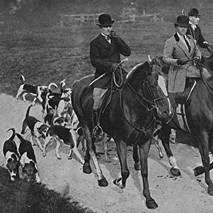 Women acting as Master of Foxhounds, World War I
