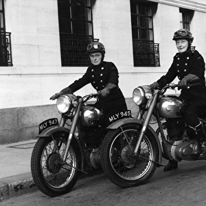 Two women dispatch riders, Towler and Trayner