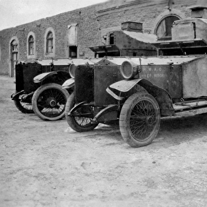 WW1 - Two armour plated army vehicles