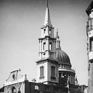 WW2 Bomb Damage - Church of St Vedast Foster Lane