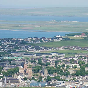 Kirkwall from Wideford Hill - Mainland Orkney LA005176