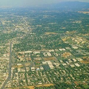 Aerial view of Silicon valley