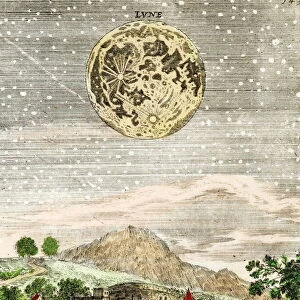 Early map of the Moon, 1635