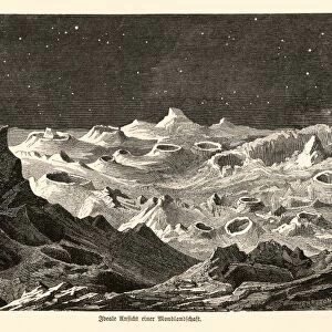Lunar landscape, 1872 artwork