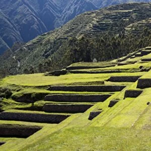 Inca terracing, Chinchero, Peru, South America