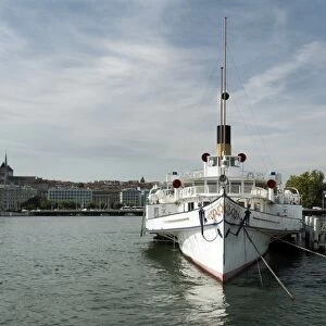 Paquis lake boat, Geneva, Switzerland, Europe
