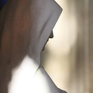 Statue of Mary in Saint-Eustache church, Paris, France, Europe