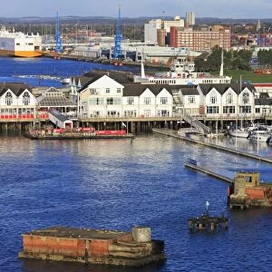 Town Quay in Southampton Port, Hampshire, England, United Kingdom, Europe
