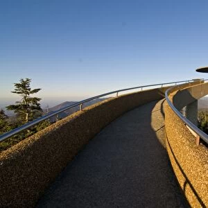 Viewpoint on top of the Great Smoky Mountains National Park, UNESCO World Heritage Site