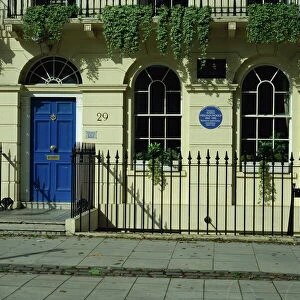 Virginia Woolfs house, Fitzroy Square, London, England, United Kingdom, Europe
