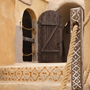 Tunisia, Ksour Area, Ksar Haddada, details of the Hotel Ksar Haddada, featured in