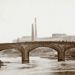 View of the Old Bridge, Paisley. Date: c1878