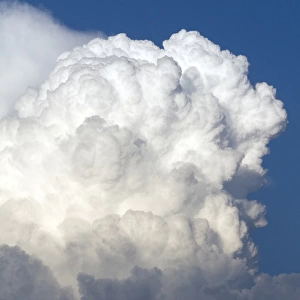 Cumulonimbus thunderstorm clouds form near Cascade, Idaho, USA