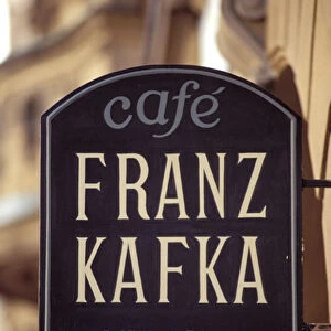 Europe, Czech Republic, Prague. Franz Kafka Cafe