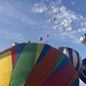 Mass ascension at the Albuquerque Hot Air Balloon Fiesta, New Mexico