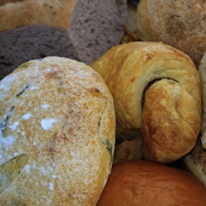 North America, USA, Georgia; Savannah; Breads at a farmers market in Savannah
