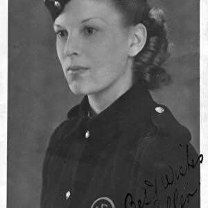 AFS woman in uniform, WW2