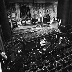 Aftermath of fire, Arts Theatre Club, London