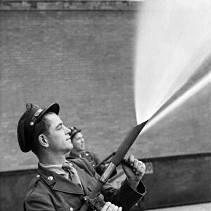 American fog gun in operation, WW2