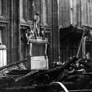 Blitz Bomb damage - Banqueting Hall, Guildhall, London