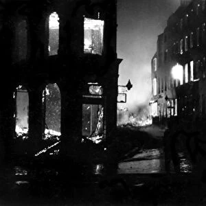 Blitz in the City of London - St Andrews Street, WW2