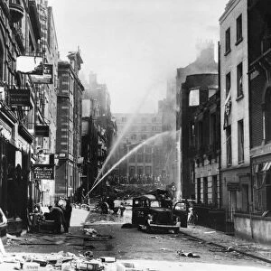 Blitz in London -- Duke Street, Strand, WW2