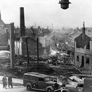 Blitz in London -- Glengall Road, Peckham, WW2