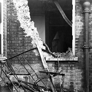 Blitz in London -- Greycoat Hospital, Westminster, WW2
