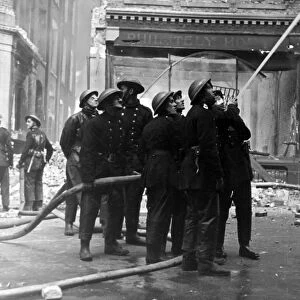 Blitz in London -- Shoe Lane, WW2