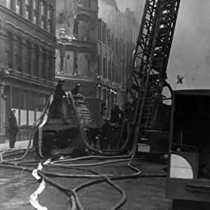 Blitz in London -- St Bride Street, WW2