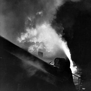 Blitz in London -- Winkleys Wharf, Millwall, WW2