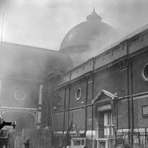 Fire at Floral Hall, Covent Garden, London WC2