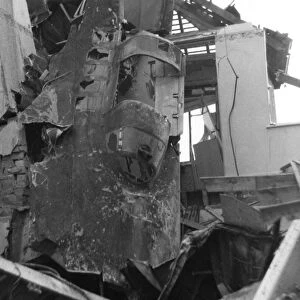 German bomber crashed on house, Bromley, Kent, WW2