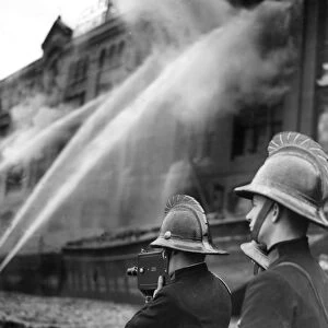 London Fire Brigade photographer at work