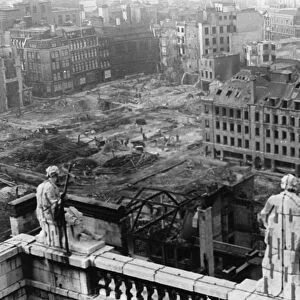 View from St Pauls Cathedral, London, WW2