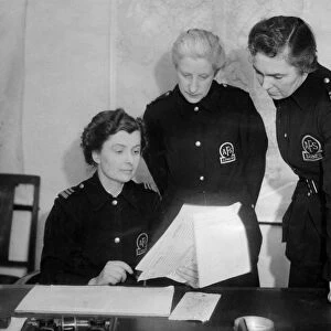 Three women staff officers, London HQ, WW2