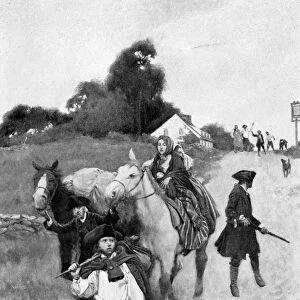 American loyalists on their way to Canada following the end of the American Revolution, c1784. Illustration, 1901, by Howard Pyle