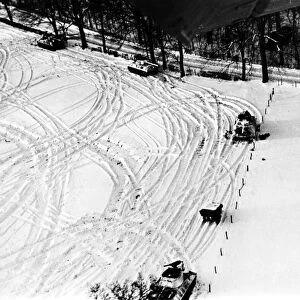 American tanks in the Malmedy area north of the formerly German-held Belgium Bulge, January 1945