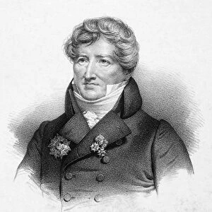 BARON GEORGES CUVIER (1769-1832). French naturalist and zoologist. Lithograph, French
