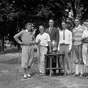 GOLFERS, 1925. Group portrait of the entrants of an Inter-city Golf Tournament