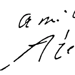 PIERRE AUGUSTE RENOIR (1841-1919). French painter. Autograph signature