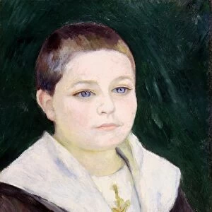 RENOIR: BOY, c1884. Pierre Auguste Renoir: Portrait of a Boy. Oil on canvas, c1884