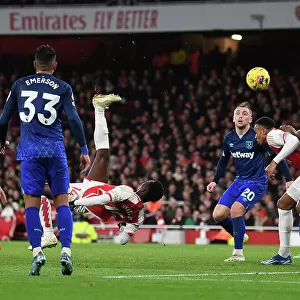 Arsenal's Nketiah Scores Thriller at Emirates: Arsenal FC vs West Ham United (2023-24)