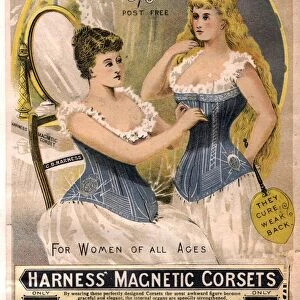 1890s UK corsets girdles magnetic harness underwear womens clothing clothes gadgets