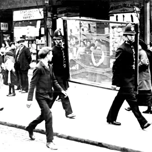 Anti - German riots in Poplar, London, UK
