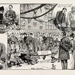 Childrens New Years Party Given at the Royal Military Academy, Woolwich, Engraving 1890, Uk, u