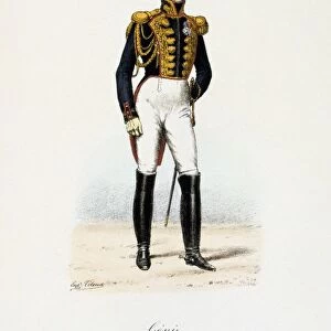 Commander of the Batallion of Engineers, 1814-1830. From Histoire de la maison militaire