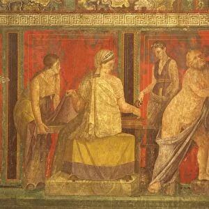 Italy, Campania Region, Naples Province, Pompei, Fresco